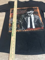 Usher OMG 2010 Tour Concert T-Shirt Mens Small Black Double-Sided Graphic Print