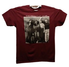 The Breakfast Club Men’s Graphic T-Shirt M Burgandy Red Brat Pack 80’s