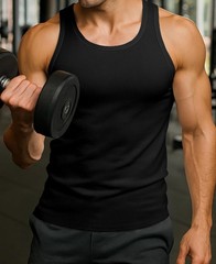 Men’s Cotton Tank Tops Tag Free Soft Ribbed Undershirts Multi Pack Breathable