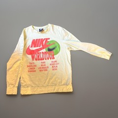 Nike Sportswear LS Shirt World Tour Glow In The Dark Lime DA0629-383 Men’s LARGE