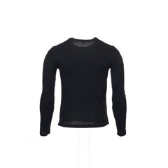 Alfani Mens Crew Neck T-Shirt L Black Poly Cotton Blend Graphic Print Casual Tee
