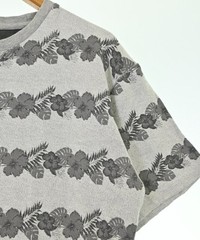 417 T-shirts/Cut & Sewns GrayxCharcoal gray(Flower Pattern) M 2200687008018