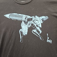 Vintage 2001 Metal Gear Game Vintage T Shirt RAY Mech Large Men 100% Cotton