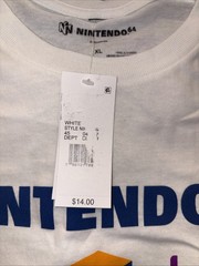 Nintendo 64 T Shirt Mens XL Graphic Tee White Retro Gaming N64 NWT