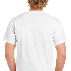 Gulf Air Gold Blue Logo Bahrain Airline White Cotton T-shirt