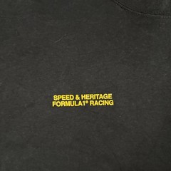 PacSun Mens XL Formula 1 F1 T-Shirt Black Grand Prix Racing Short Sleeve