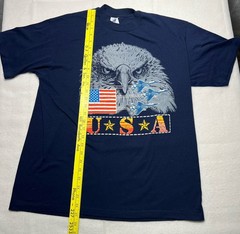 VTG 90’s USA Eagle Fighter Jets Single Stitch T Shirt Size XL Logo7 Graphic Tee