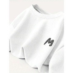 Men’s Fashionable Casual Suede Crew Neck Short Sleeve T-Shirt