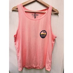 NWT Chubbies The Trop and Lock Tank Top Pink Coral Graphic, Size Small