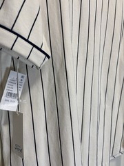 Ford x PacSun Baseball Jersey Mens Small Cream Pinstripe NWT Official Licensed