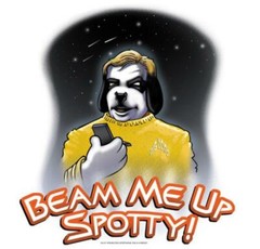 Star Trek Beam Me Up Spotty Kirk Big Dogs Tee Shirt Large 2X 3X 5X White Cotton