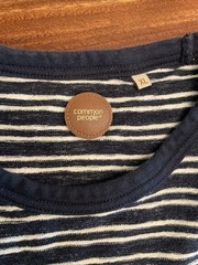 Common People T-Shirt Men’s XL Navy Striped NWT Short Sleeve Super Soft Crew