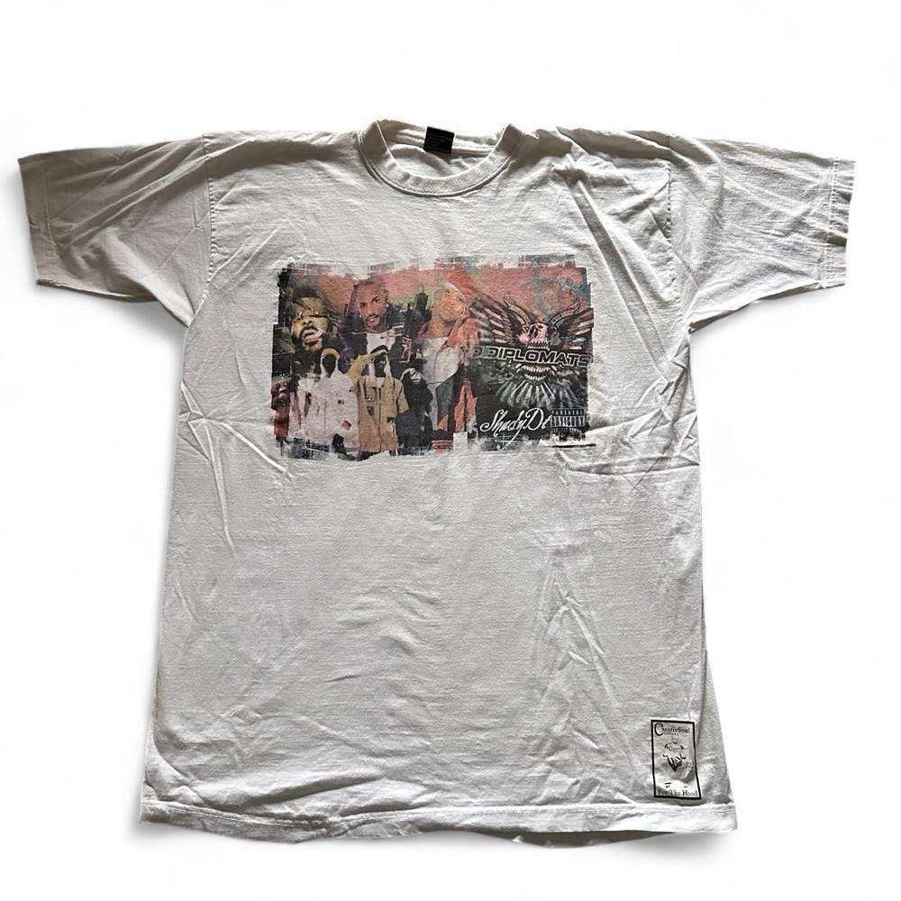 Vtg Dipset Diplomats T Shirt Sz 4XL Camron Jim Jones Juelz Music Rap Tee Y2K 00s