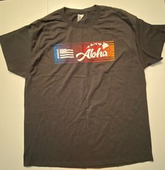 Men’s T-Shirts XL Cotton / Cotton Blend Hawaii Graphic Gray Black Various Brands