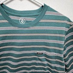 NEW Volcom Striped Green Short Sleeve T-Shirt (Multiple Sizes)
