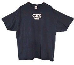 CSX Railway Blue T-shirt 2XL Short Sleeve Men’s