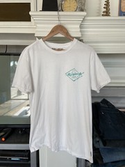 Billabong The Core Tee Shirt White 100% Cotton Mens Size L EUC