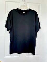 REI Co-Op Performance T-shirt Men’s XL Black Logo Patch At Hem Short Sleeve