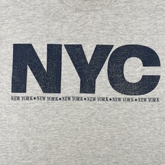 Vintage Heath Knit NYC New York City Adult Medium T Shirt Made In USA 90s EUC