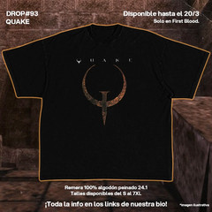 Quake 1 Logo Video Game T-Shirt Retro Vintage Graphic Tee Unisex S-5XL