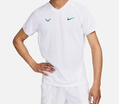 Nike RAFA Dri-FIT ADV Tennis Shirt – Size: XL – FD5409 100 – White / Green – NEW