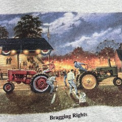 VTG DAVE BARNHOUSE T-Shirt Adult XL Common Ground Tractor Farm Earth Tones 90s