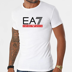 Emporio Armani White Men’s cotton T-Shirt EA Round Neck,Size M*L*XL*XXL,XXXL