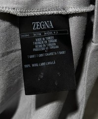 ZEGNA Men’s ‘High Performance’ Wool T-Shirt Light Grey Size XXL / 2XL $920+ NEW