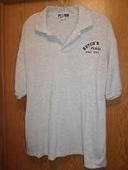 Kirby WYO Butch’s Place home of the Big Burger gray M 2 Button shirt