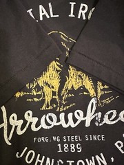 Lee Single Stitch Arrowhead Tshirt Mens Size Small Johnstown PA Industrial Iron