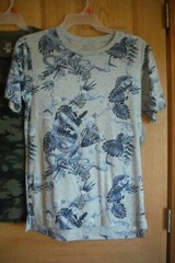 George Men’s printed Tee Camo/ Gray Snake, XS=39-32, S=34-36,M=38-40, NWT