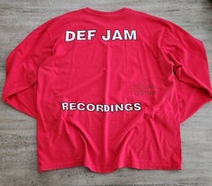 Vintage 90s Def Jam Recordings Single Stitch T-Shirt Longsleeve 2XL Hip Hop Rap