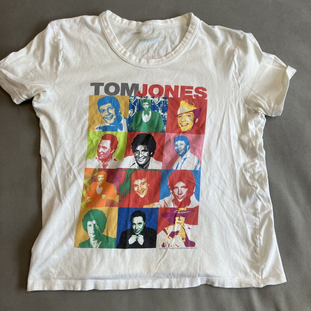 Tom Jones – Warhol Images T-shirt White Cotton Tee S to 5XL T078