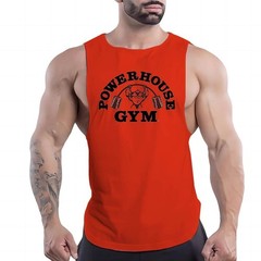Powerhouse Gym Tank Top Vintage Fitness Graphic Muscle Shirt