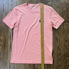 Travis Mathew Graphic T-Shirt Peach Heather Small Drinking With A Chance Of Golf