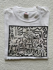 Vintage Keith Haring T Shirt 90s Annie Leibovitz Portrait Made In USA Large