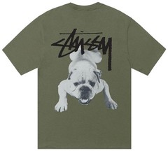 Stüssy Stock Dog Tee Olive • XL