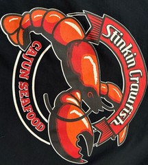 VTG.Stinkin Crawfish Cajun Seafood Restaurant Employee Work Uniform Unisex XL