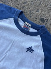 Vintage 90s Abercrombie & Fitch Two Tone Baseball Raglan Muscle T Shirt Large