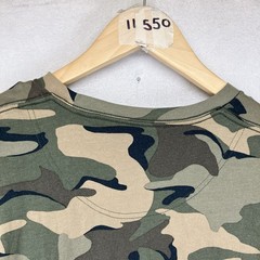 Hollister Mens Camo Curved Hem Tee Shirt Green Camouflage Medium Must Have