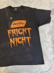 Vintage Screen Stars Best Bud Dry Fright Night Mens T-Shirt Sz XL Made In USA