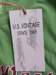 Nwt U.S. VINTAGE t-shirt Key West FL Map XL Apple Green