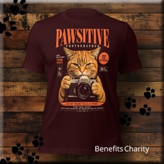 Pawsitive Photographer – Urban Streetwear Animal Satire Tee
