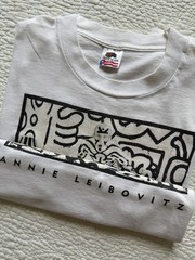 Vintage Keith Haring T Shirt 90s Annie Leibovitz Portrait Made In USA Large