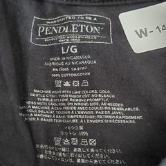 Pendleton Men Shirt L/G Black Graphic Short Sleeve