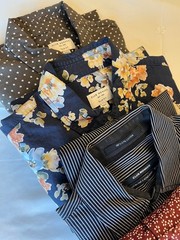 Mens Club Monaco Long Sleeve Button Down Dress Shirts 4 PC Lot