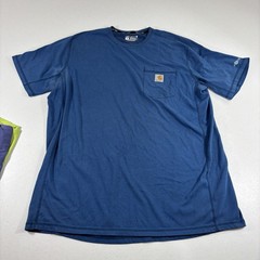Lot 5 Carhartt Force Workwear T Shirts Men’s Size XLT Tall 104616 Stretch READ!