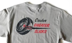 Casler Cheater Slicks vintage style Drag Racing Rat Rod hot rod T Shirt