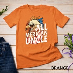 Mens All Merican Uncle 4th of July Day Eagle USA Flag American Unisex T-shirt