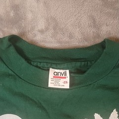 Vintage Palm Springs, California DSW 1990 Single Stitch Green Shirt Mens 2x 100%
